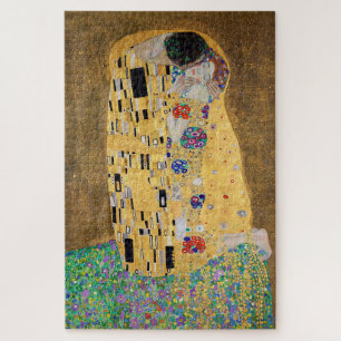 De kus van Gustav Klimt Jigzaag Puzzle Legpuzzel