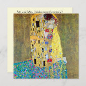 De Kus van Gustav Klimt Kaart (Voorkant / Achterkant)