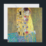 De Kus van Gustav Klimt Kaart<br><div class="desc">Gemakkelijk om trouwuitnodiging aan te passen. De Kus, Der Kuss (1907-1908) van Klimt is waarschijnlijk het beroemdste werk van Gustav Klimt. Hij begon in 1907 met zijn werkzaamheden en dat is het hoogtepunt van zijn zogenaamde "Golden Period". De Kus is een Victoriaans Era-liefde en kunstschilderij met een mooi kunstschilderij van...</div>