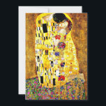 De kus van Gustav Klimt Kaart<br><div class="desc">De Kus,  een mooi kunstschilderij van de Oostenrijkse kunstenaar Gustav Klimt</div>