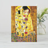 De kus van Gustav Klimt Kaart (Staand voorkant)