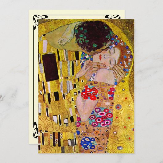 De Kus van Gustav Klimt Kaart (Voorkant / Achterkant)