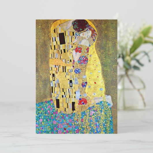 De Kus van Gustav Klimt Kaart (Staand voorkant)