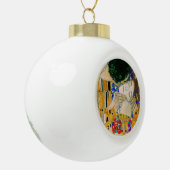 De kus van Gustav Klimt Keramische Bal Ornament (Links)