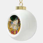 De kus van Gustav Klimt Keramische Bal Ornament (Rechts)