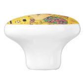 De kus van Gustav Klimt Keramische Knop (Zijkant)