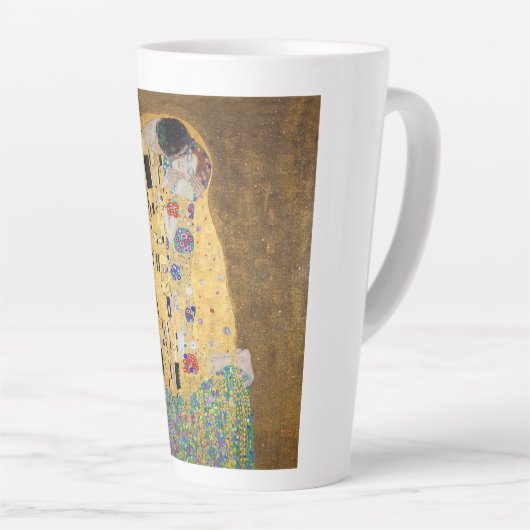 De kus van Gustav Klimt Latte Mok (Rechterhoek)