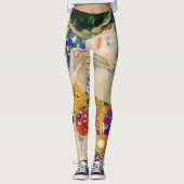 De kus van Gustav Klimt Leggings (Voorkant)