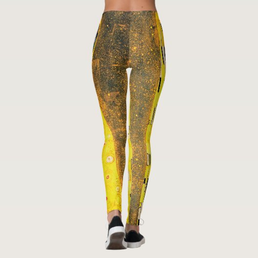De kus van Gustav Klimt Leggings (Achterkant)