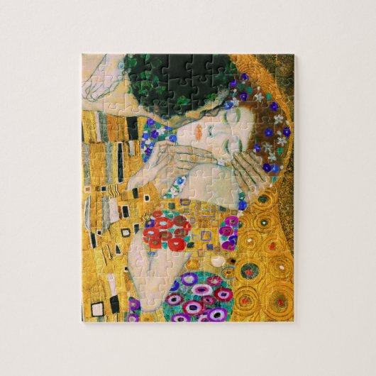 De kus van Gustav Klimt Legpuzzel (Verticaal)