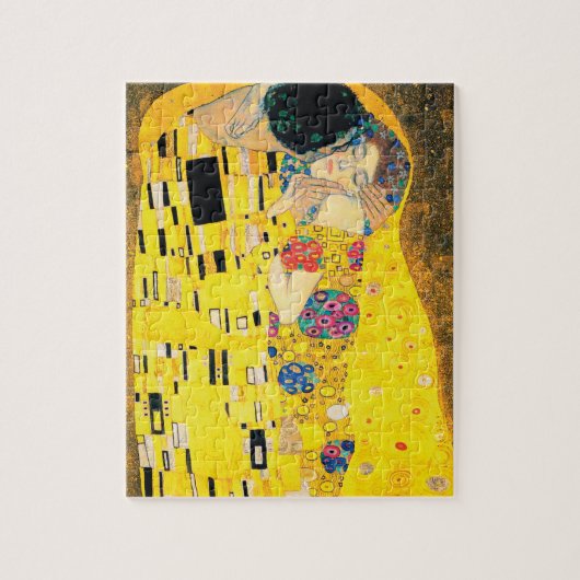 De kus van Gustav Klimt Legpuzzel (Verticaal)