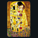 De Kus van Gustav Klimt,  Magneet<br><div class="desc">De Kus,  beroemd schilderij van Gustav Klimt.</div>