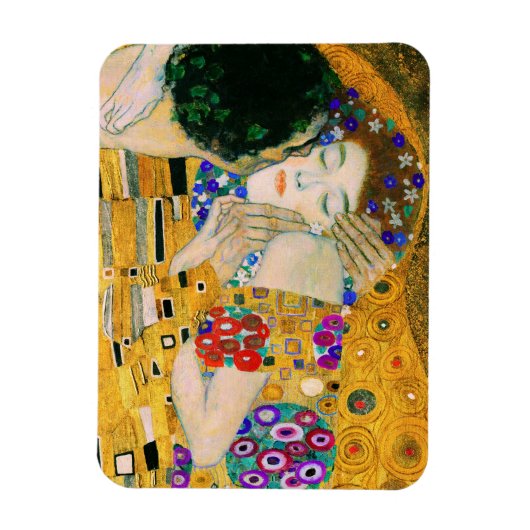 De kus van Gustav Klimt Magneet (Verticaal)