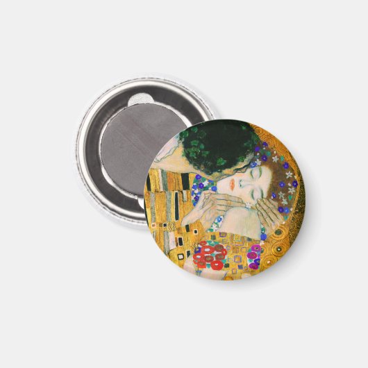 De kus van Gustav Klimt Magneet (Voorkant / Achterkant)