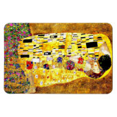 De kus van Gustav Klimt, mooie kunst Magneet (Horizontaal)