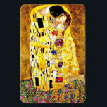De kus van Gustav Klimt, mooie kunst Magneet<br><div class="desc">De Kus,  beroemd kunstschilderij van Gustav Klimt</div>