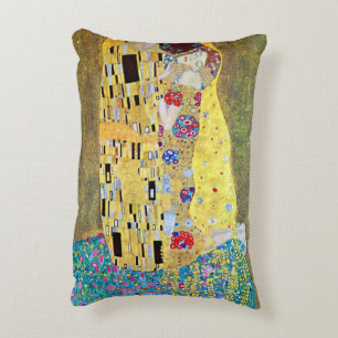 De Kus van Gustav Klimt, Oude Art Nouveau Accent Kussen