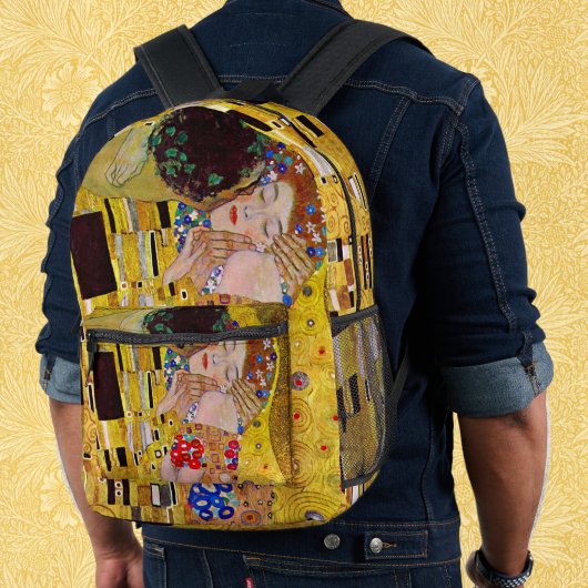 De Kus van Gustav Klimt, Oude Art Nouveau Bedrukte Rugzak