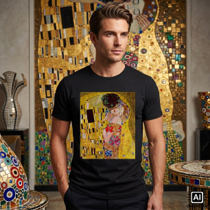 De Kus van Gustav Klimt, Oude Art Nouveau T-shirt