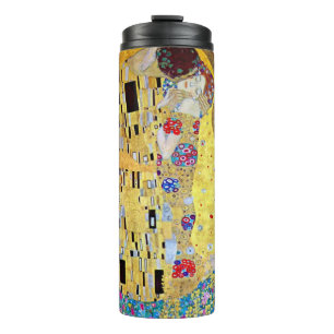 De Kus van Gustav Klimt, Oude Art Nouveau Thermosbeker