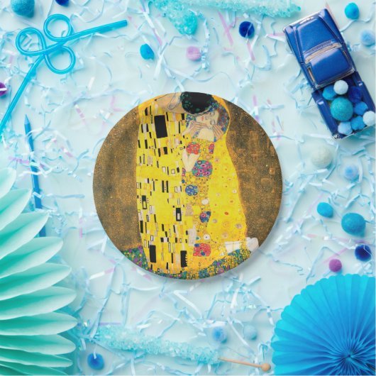 De kus van Gustav Klimt Papieren Bordje (Feest)