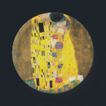 De kus van Gustav Klimt Papieren Bordje<br><div class="desc">De kus van Gustav Klimt.
Ga naar mijn winkel voor een interessanter design en meer kleurenkeuze.
=> zazzle.com/colorfulworld*</div>