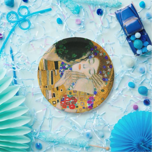 De kus van Gustav Klimt Papieren Bordje (Feest)