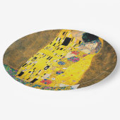 De kus van Gustav Klimt Papieren Bordje (Gekanteld)