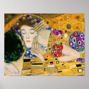 De kus van Gustav Klimt Poster