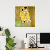 De kus van Gustav Klimt Poster (Thuiskantoor)