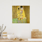 De kus van Gustav Klimt Poster (Keuken)