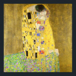 De kus van Gustav Klimt Poster<br><div class="desc">Dit is een digitaal verbeterde afdruk van het antiek schilderij uit 1913 van de kunstenaar Art Nouveau Gustav Klimt met de titel "The Kiss"</div>