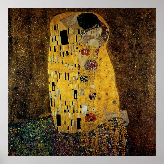 De kus van Gustav Klimt Poster (Voorkant)