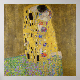 De Kus van Gustav Klimt Poster