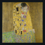 De kus van Gustav Klimt - poster<br><div class="desc">De Kiss van Gustav Klimt is te zien in het museum van Österreichische Galerie Belvedere in het Belvedere paleis in Wenen.</div>
