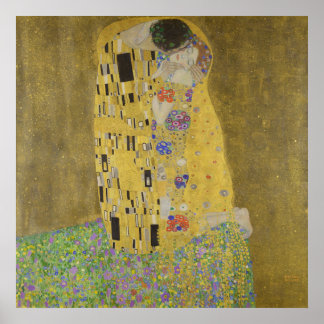 De kus van Gustav Klimt - poster
