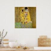 De kus van Gustav Klimt Poster (Keuken)