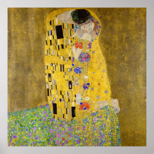 De kus van Gustav Klimt Poster