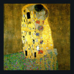 De kus van Gustav Klimt Poster<br><div class="desc">Dit is "The Kiss", geschilderd door Gustav Klimt in 1907.</div>