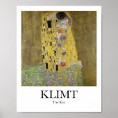 De kus van Gustav Klimt Poster (Voorkant)