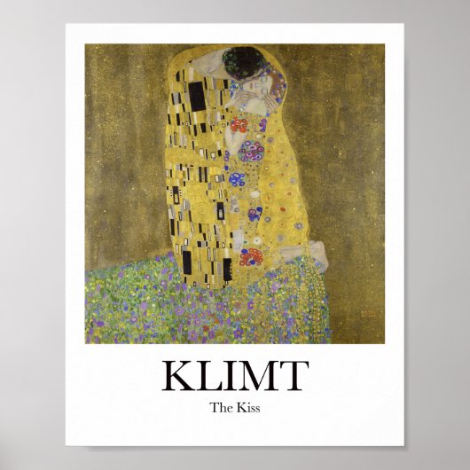 De kus van Gustav Klimt Poster (Voorkant)