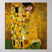 De kus van Gustav Klimt Poster (Voorkant)