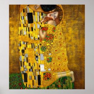 De kus van Gustav Klimt Poster