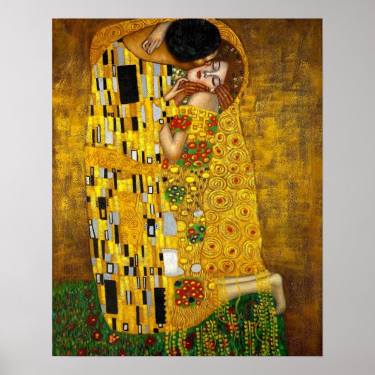 De kus van Gustav Klimt Poster (Voorkant)