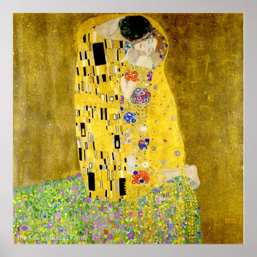 De kus van Gustav Klimt Poster (Voorkant)