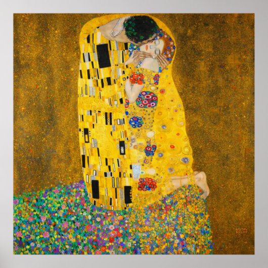 De Kus van Gustav Klimt Poster (Voorkant)