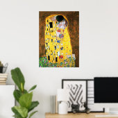 De kus van Gustav Klimt Print (Thuiskantoor)