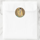 De Kus van Gustav Klimt Ronde Sticker (Tas)