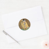 De Kus van Gustav Klimt Ronde Sticker (Envelop)
