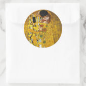 De kus van Gustav Klimt Ronde Sticker (Tas)